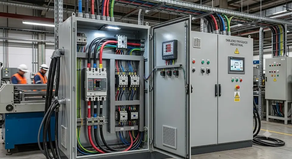 Tablero eléctrico trifásico para local comercial